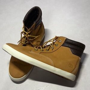 Timberland Brown and Tan High-Top Sneakers